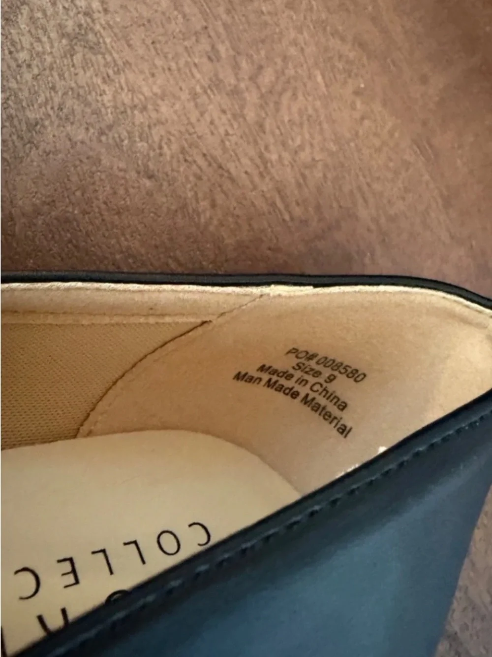 Black Heeled Loafers, size 9, Journee Collection